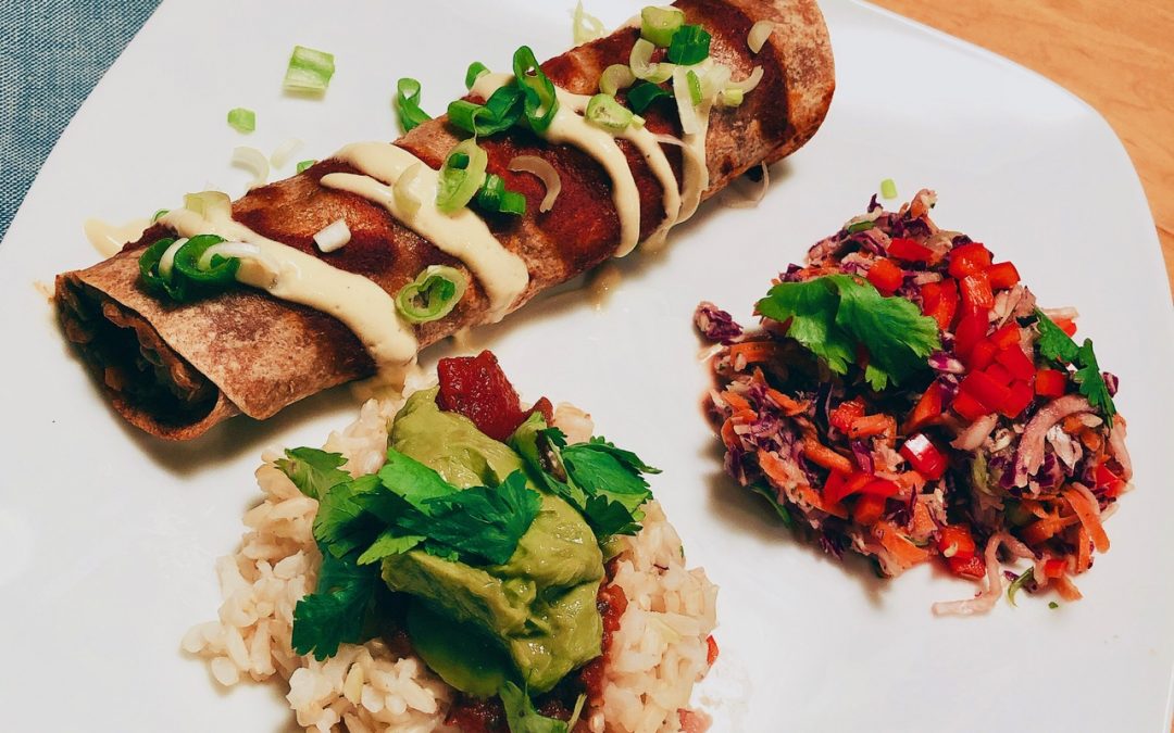 Sweet Potato-Lentil Enchiladas